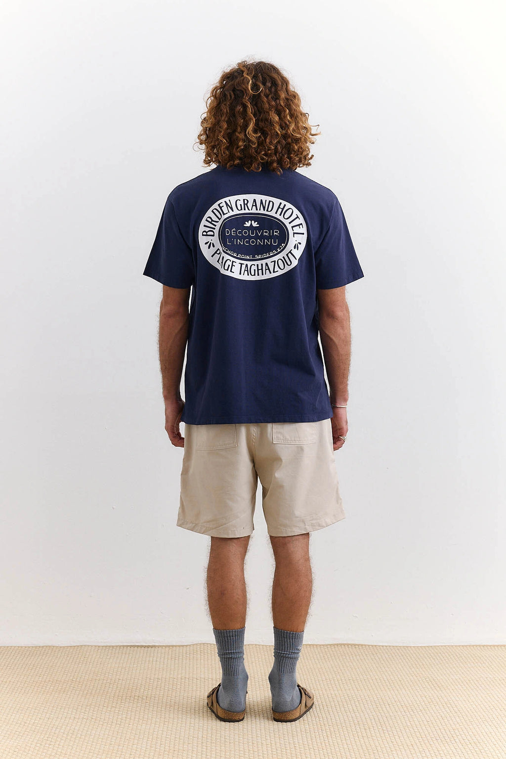 T SHIRT GRAND HOTEL NAVY - BIRDEN