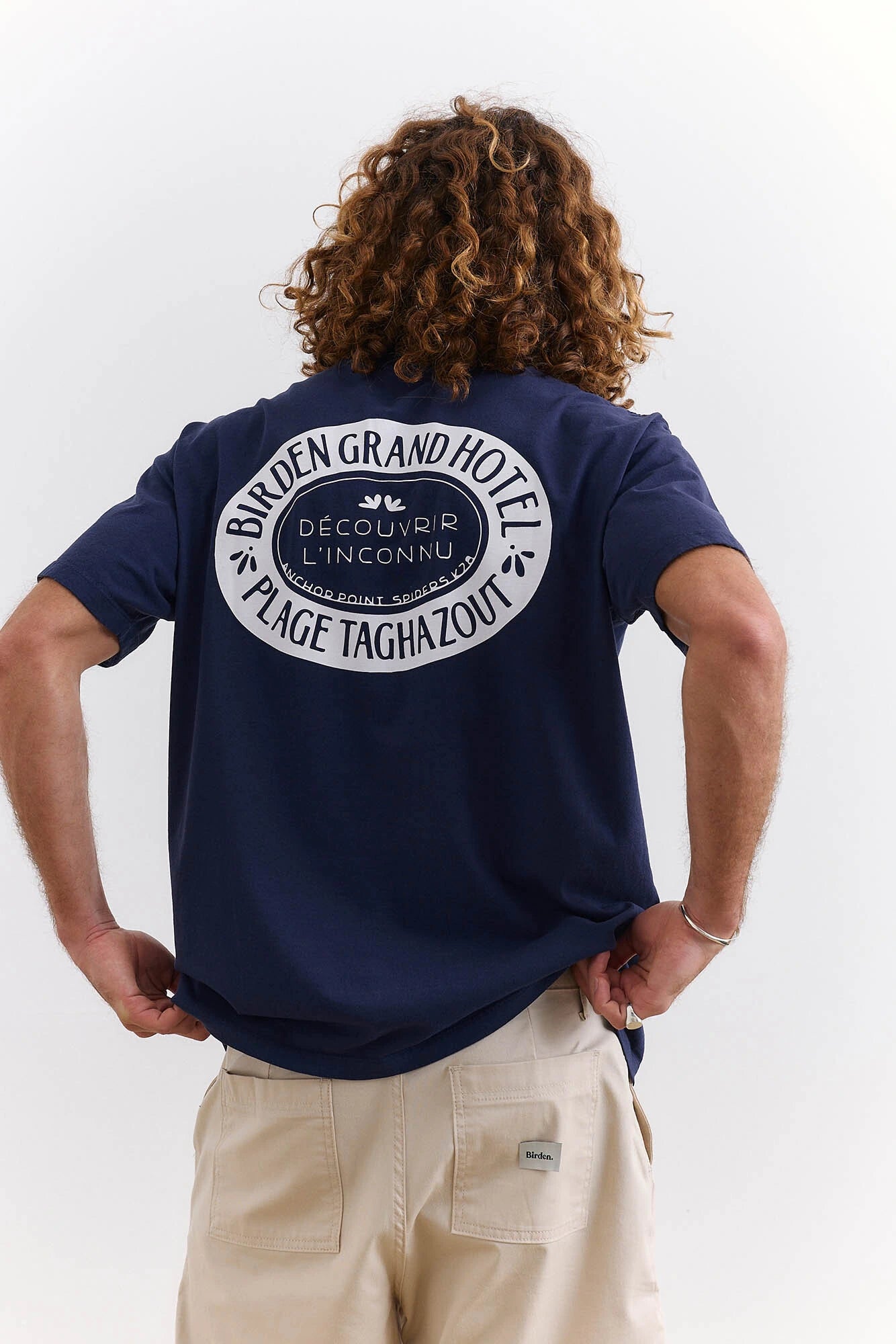 T SHIRT GRAND HOTEL NAVY - BIRDEN